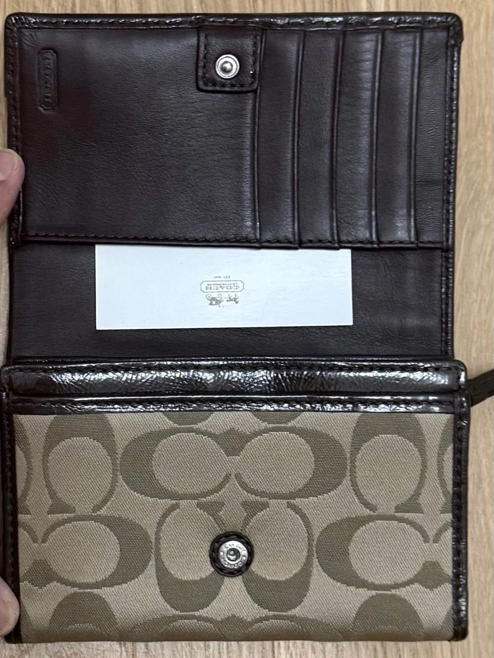NWOT - Coach Ashley/Soho Pleated Signature Small Flap Wallet